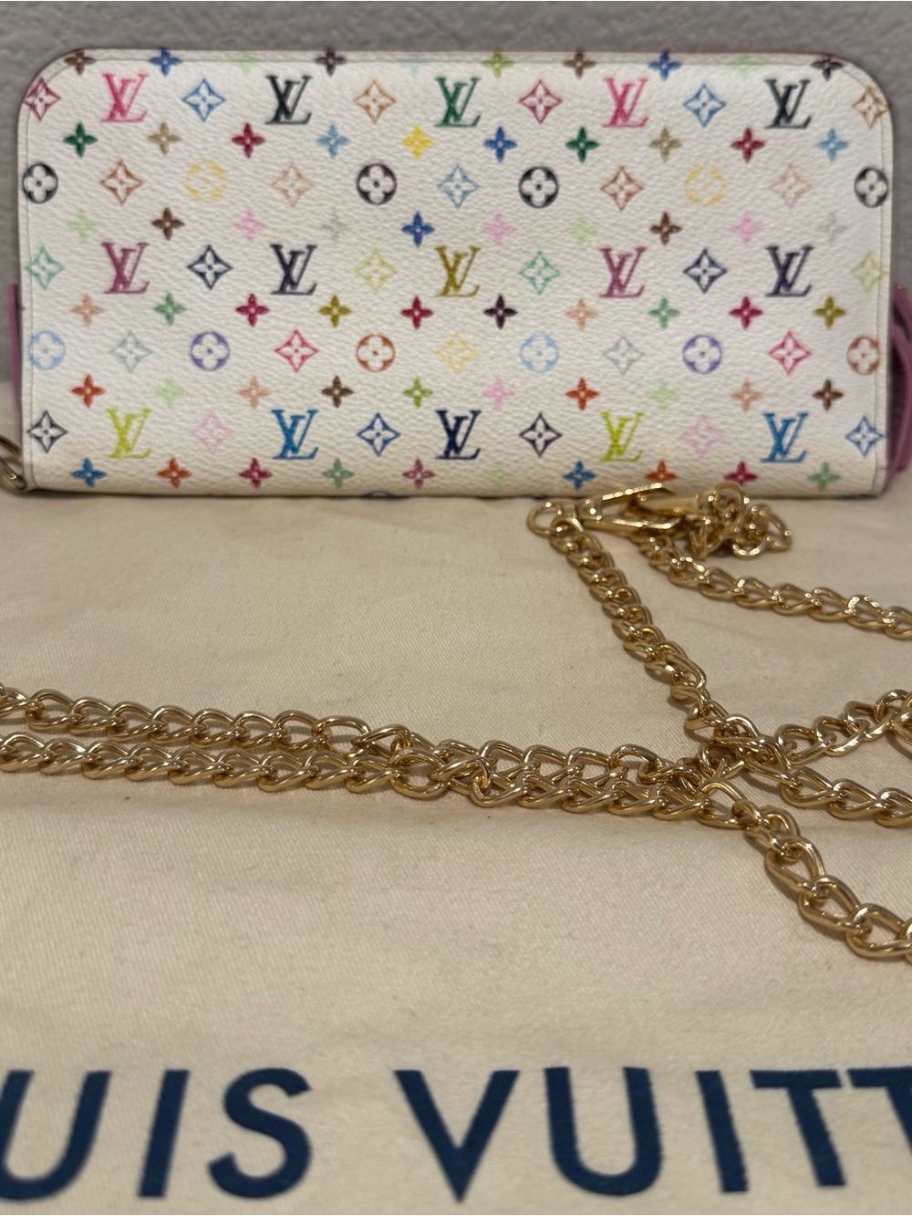 Louis Vuitton White Murakami Insolite Wallet